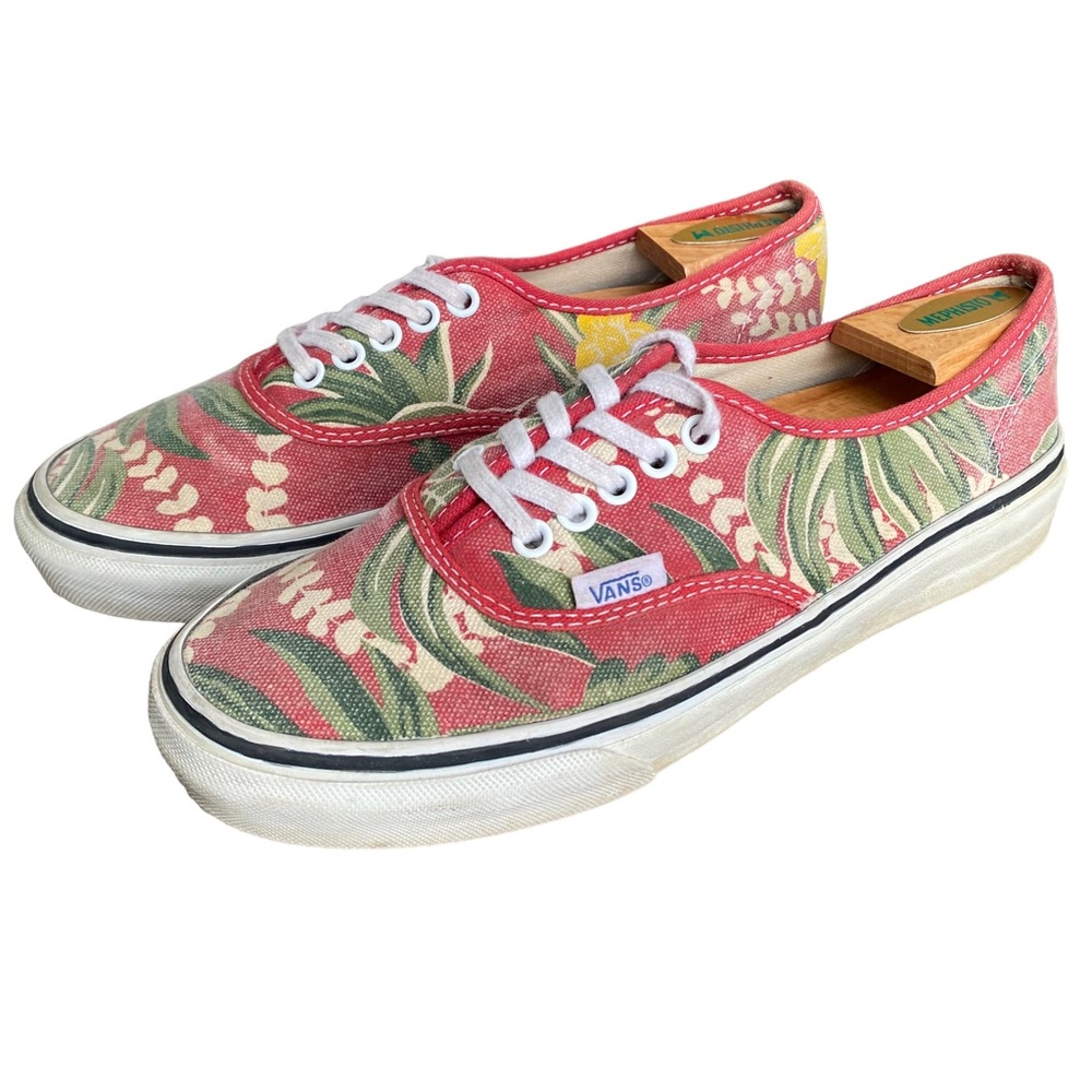 Vans Van Doren Floral Print Sneaker Womens 7 Low Top Hawaiian Tropical Shoe TB9C
